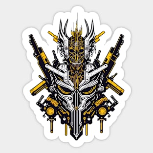 Mecha Skull S02 D64 Sticker